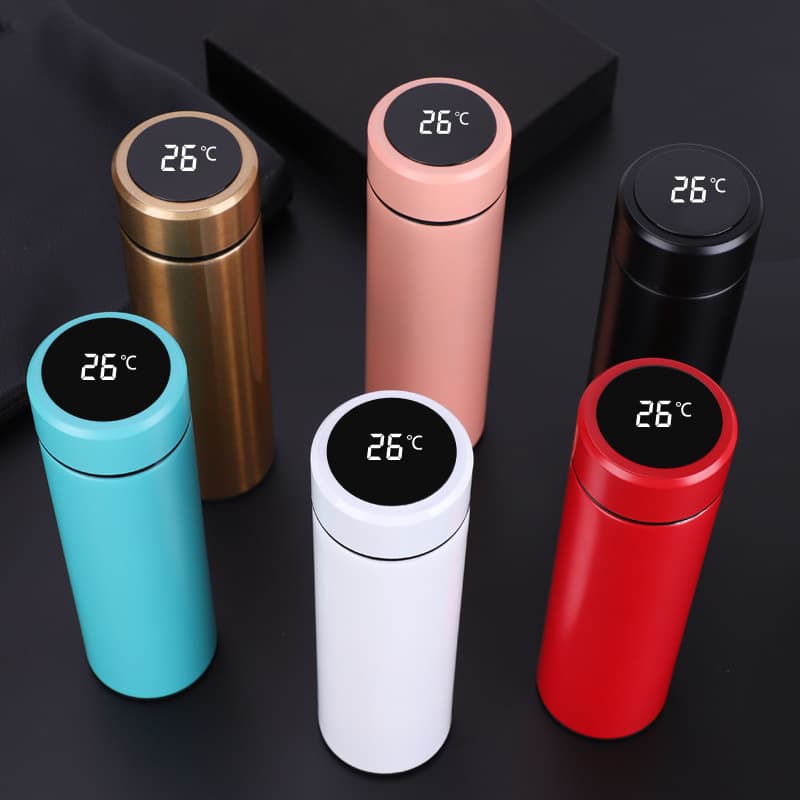 Bouteille Thermos Isotherme avec Ecran Tactile LCD en Acier Inoxydable 500mln Garantie 1 Mois