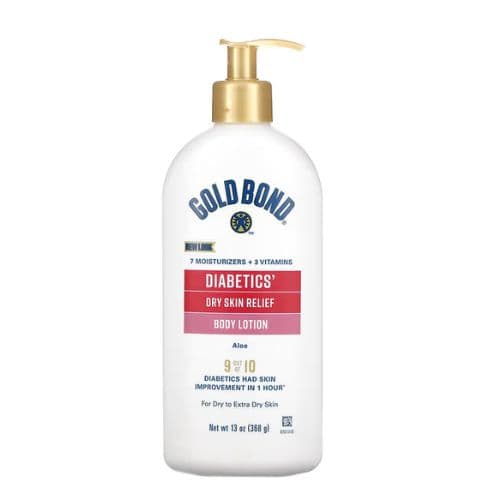 Lotion corps pour le soulagement pour les peaux sèches DIABETICS GOLD BOND 368g