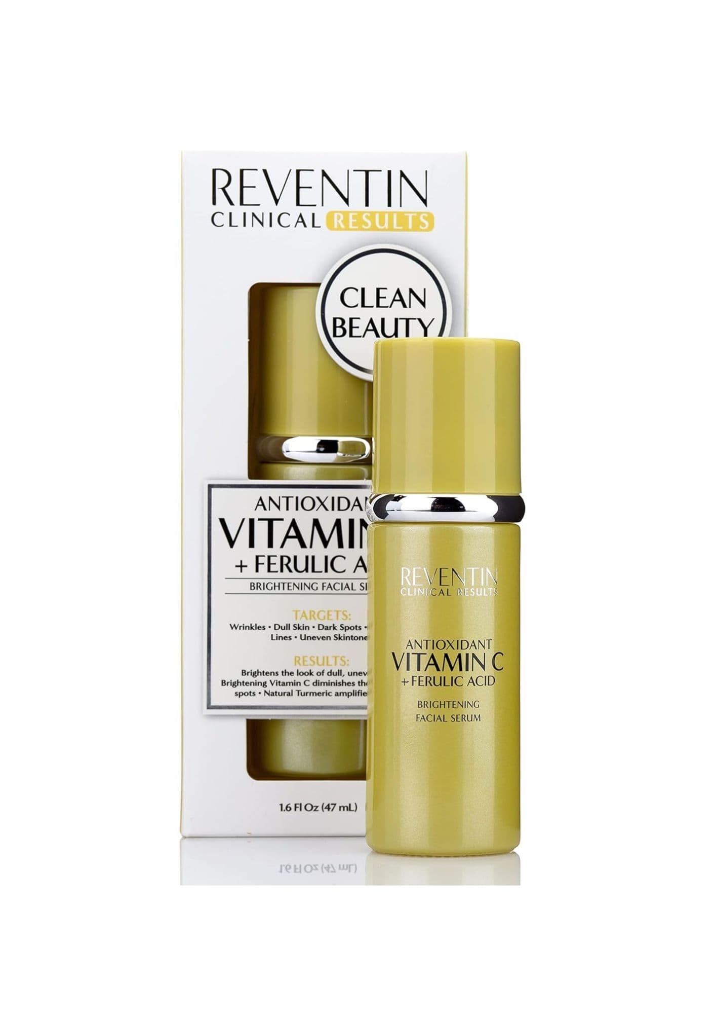 Sérum pour visage à la vitamine C avec acide férulique et curcuma PEVENTIN CLINICAL RESULTS 47ml