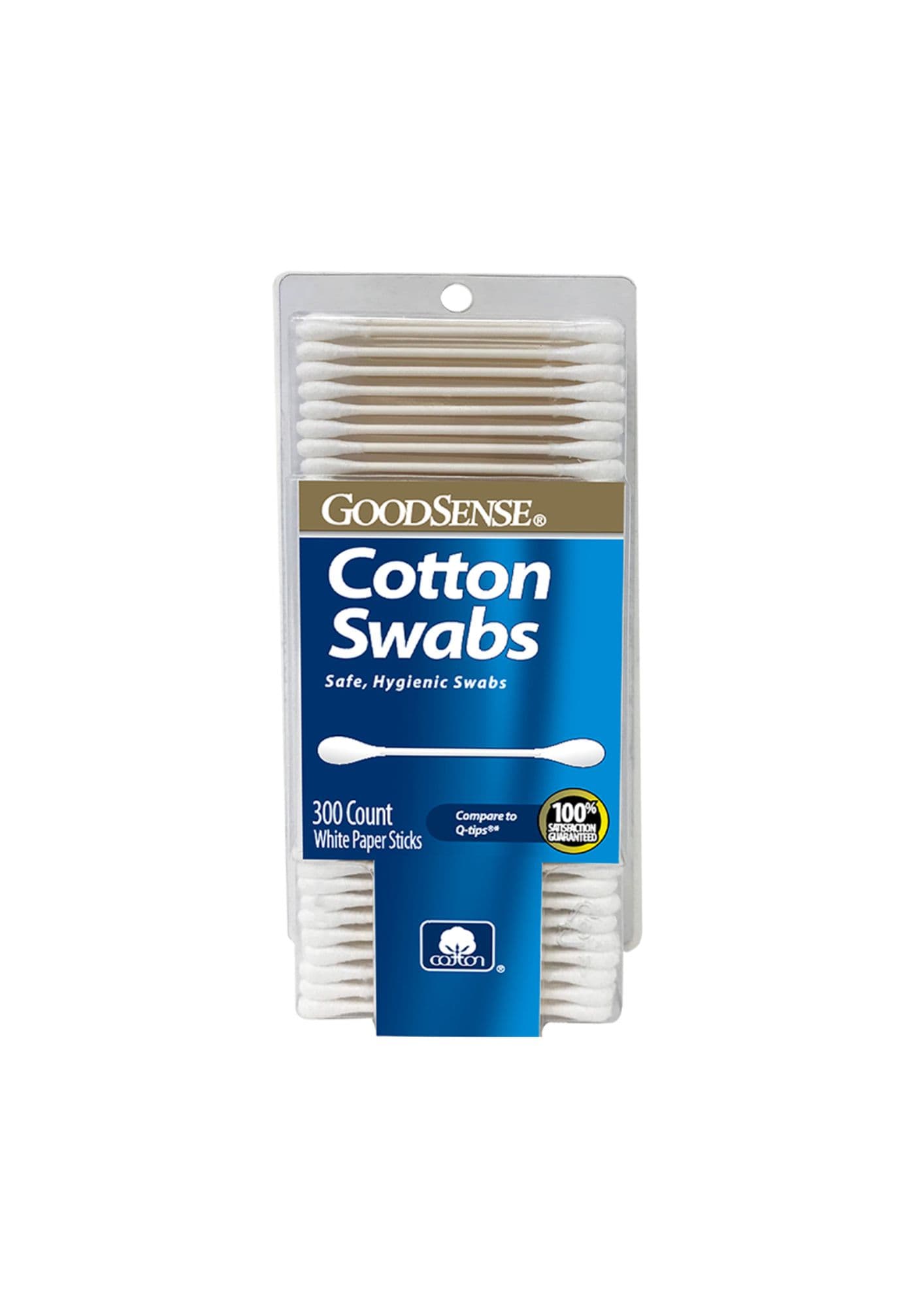 Coton Tiges avec Tiges en Papier GoodSense 300pcs